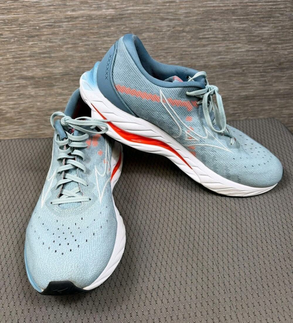 Mizuno Wave Inspire 19 Shoes Mens Size 11 Blue Running Athletic Sneakers